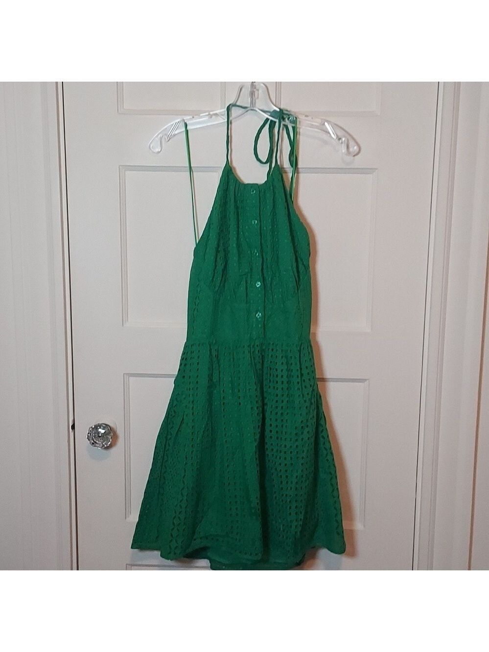The Shirt Rochelle Behrens Ashby Dress Kelly Green Eyelet